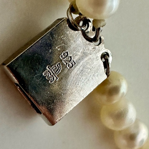 Danbury Mint Freshwater Pearl & Turquoise  3-Strand Necklace - Picture 9 of 12